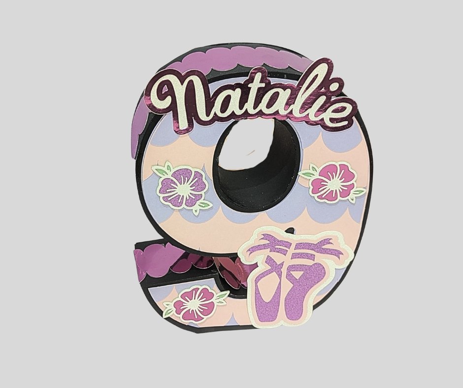 Ballet 3D Number Centerpiece