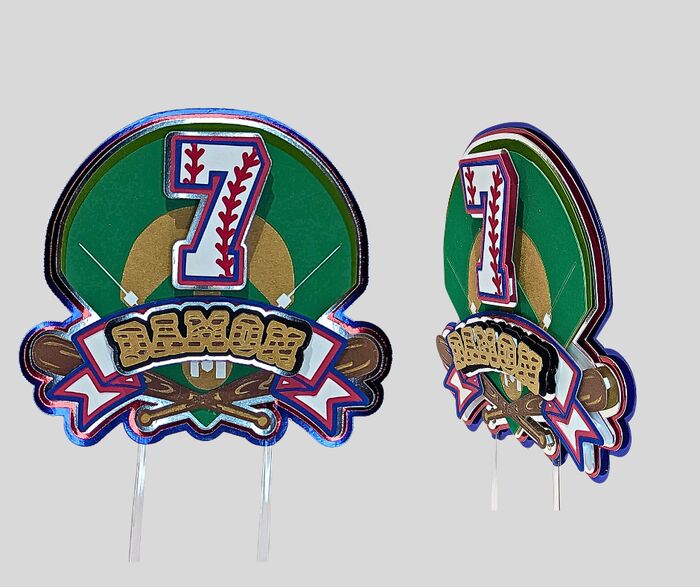 Baseball Cake Topper