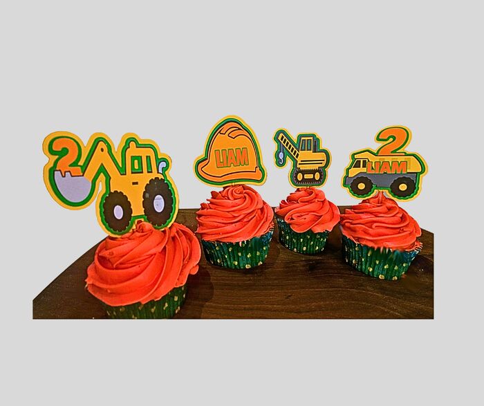 Construction Cupcake Toppers