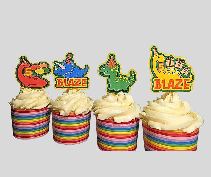 Dinosaur Cupcake Toppers