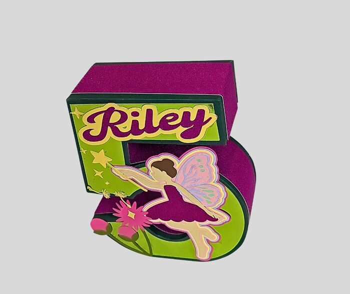 Fairy 3D Number Centerpiece