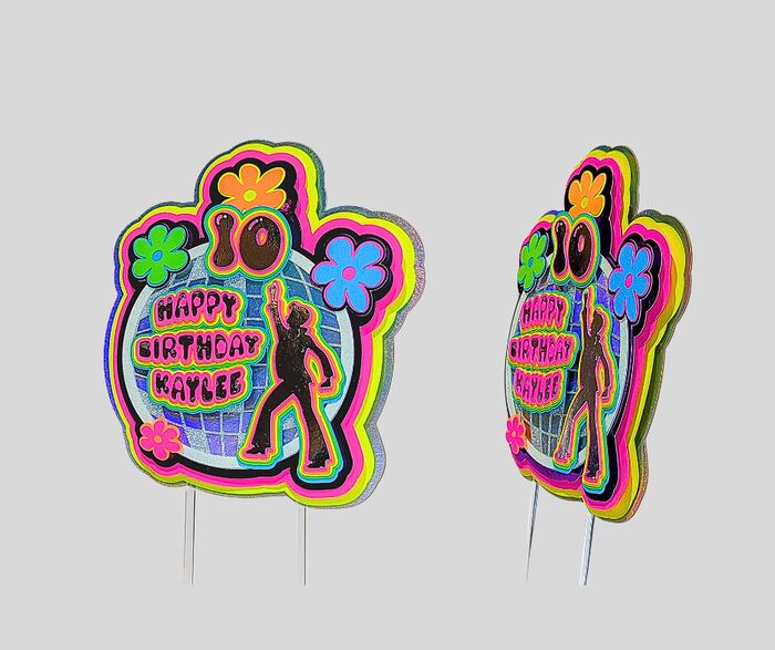 Hippie Cake Topper