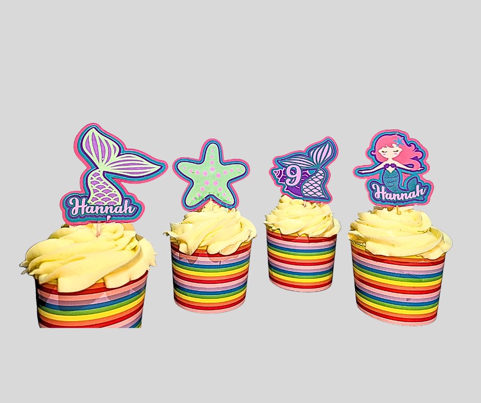 Mermaid Cupcake Toppers