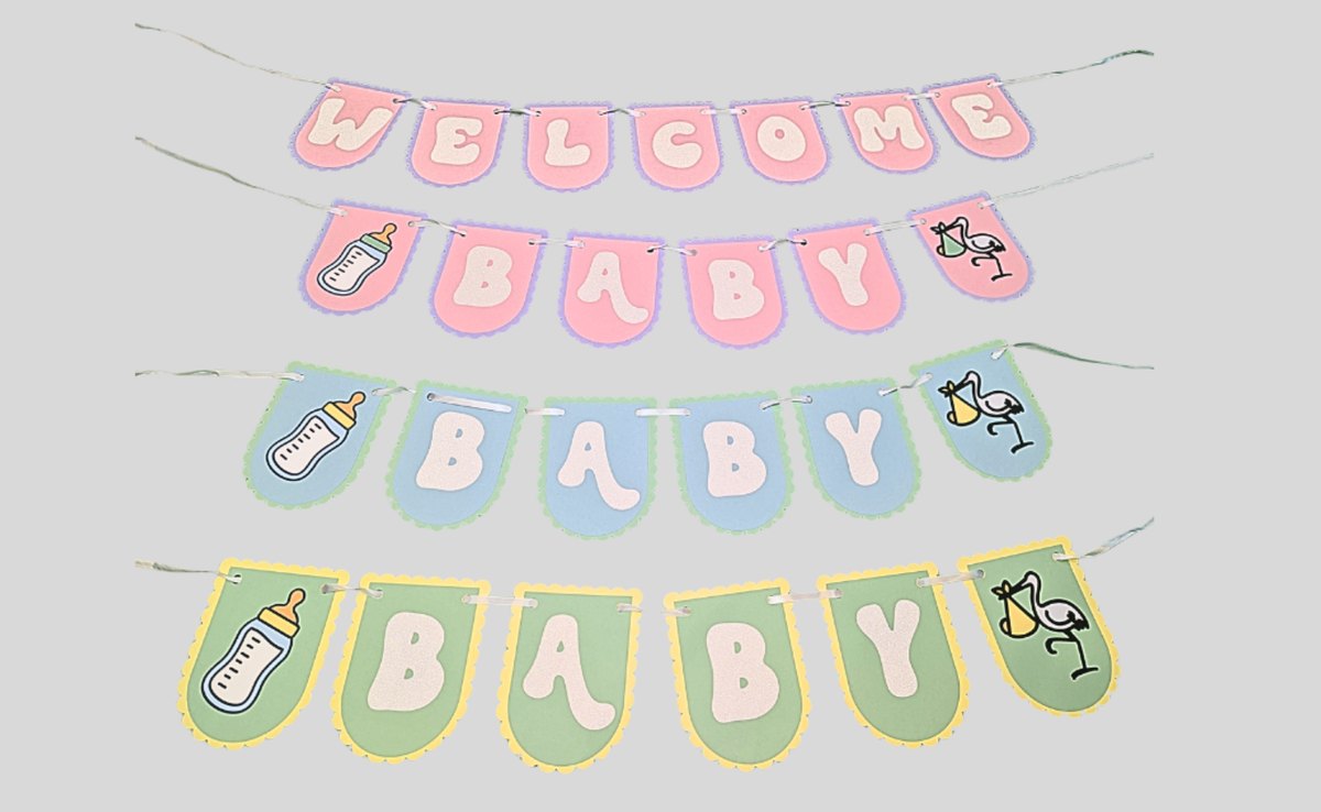 Baby Shower Welcome Baby Banner
