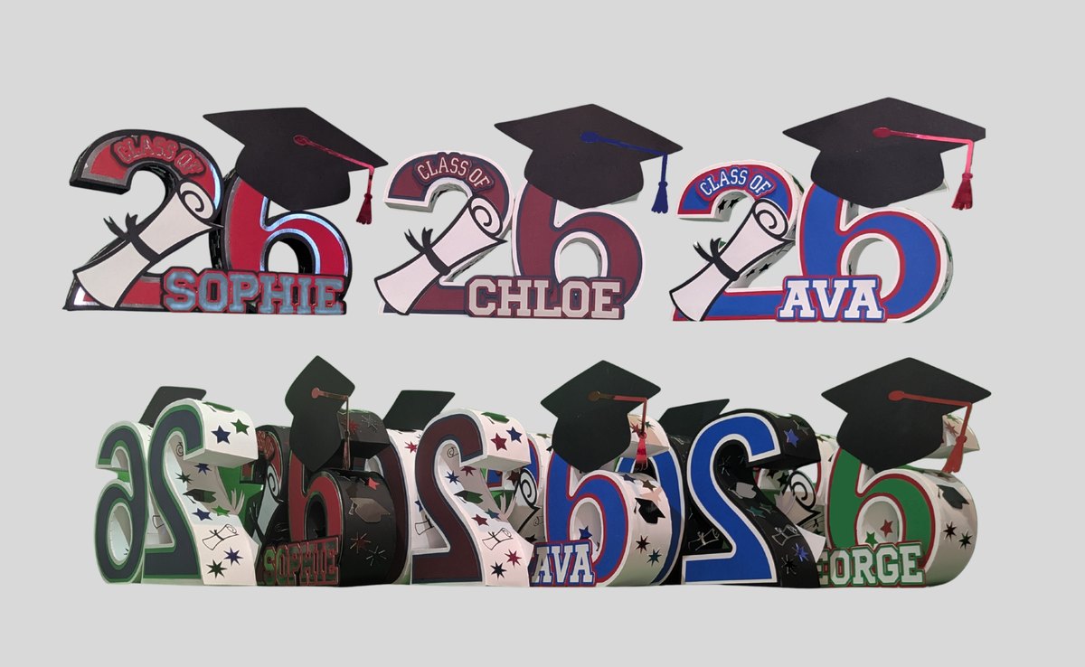 Graduation Class-Of 3D Centerpiece