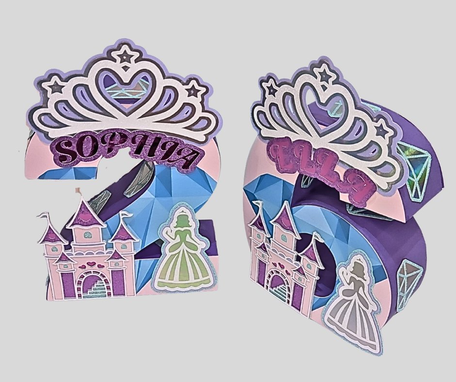 Princess 3D Number Centerpiece