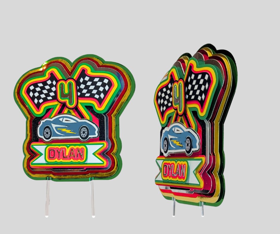 Racecar Cake Topper