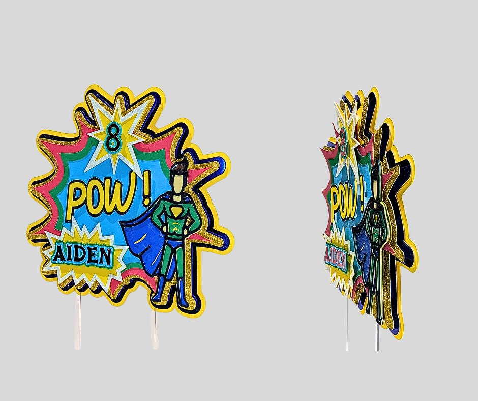 Superhero Cake Topper