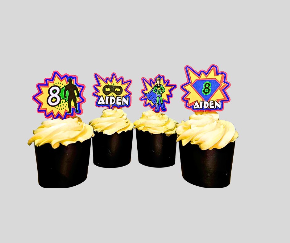 Superhero Cupcake Toppers