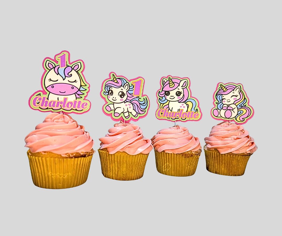 Unicorn Cupcake Toppers